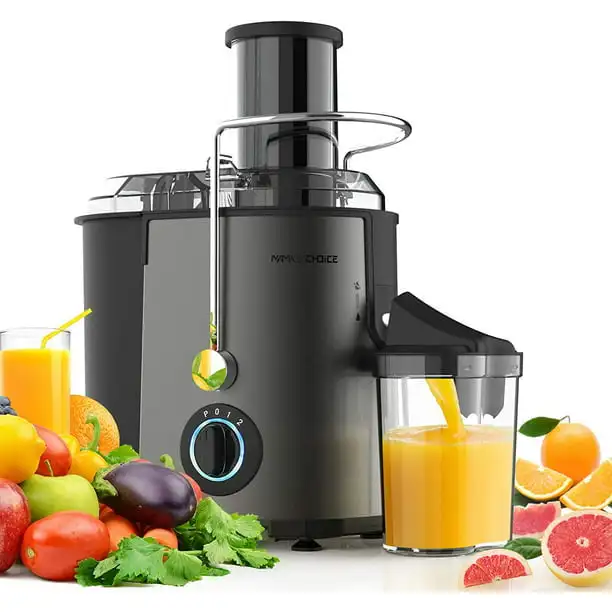 Juicer Machine  800W Juice Extractor with 3.15'' Big Mouth  3 Speed Centrifugal Juicer for Whole Fruit Vegetable  Easy to Clean