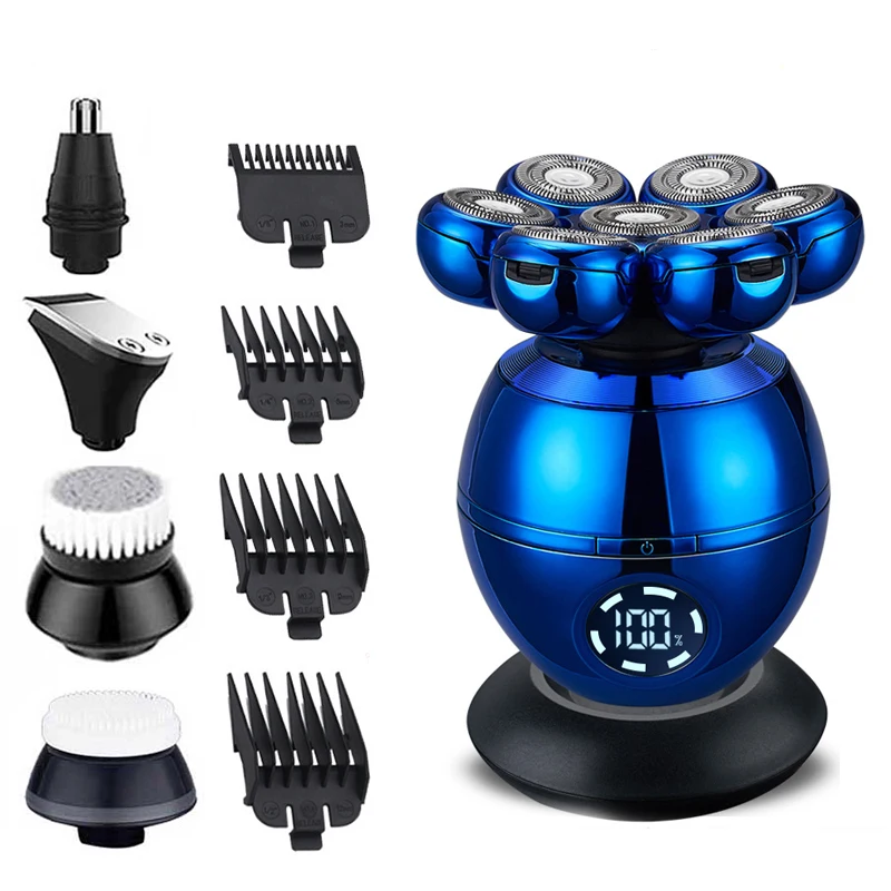 Men Beard Trimmer Clipper Skull Shaver Waterproof Shaving Machine