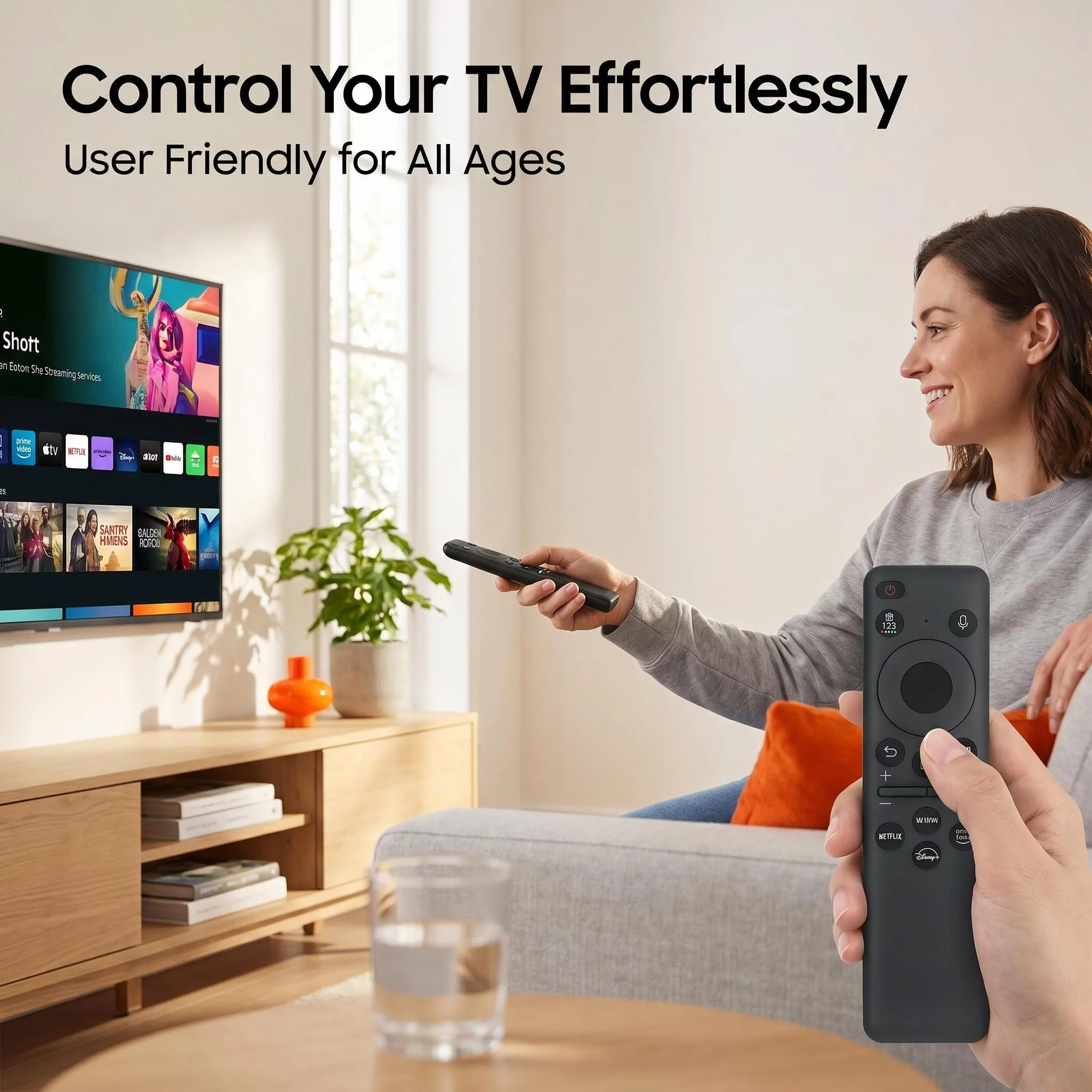 Фото Солнечный голосовой пульт FAZV для телевизоров Samsung BN59-01432J TM2360E Neo QLED 8K 4K Lifestyle Q80C QN800C QN900C QN90C 55/65/75 дюймов Smart TV №5