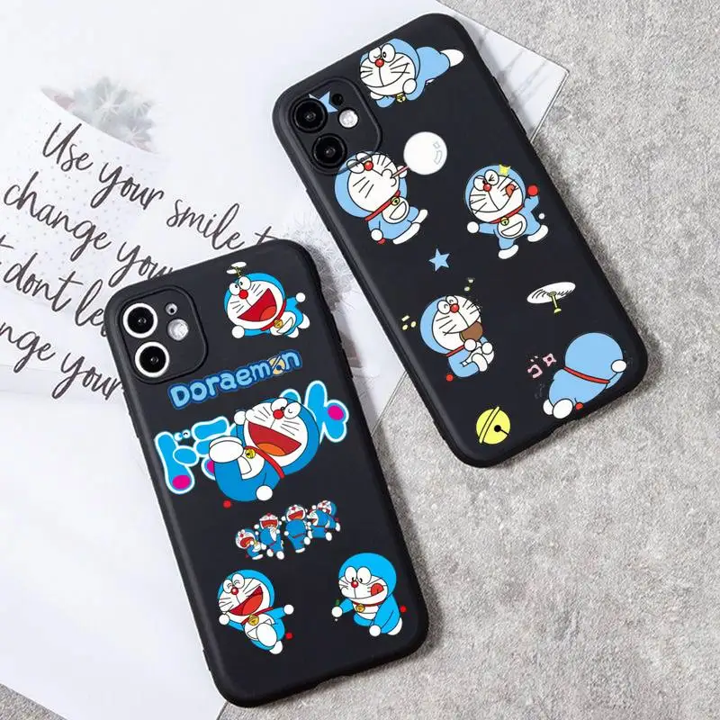 

Cartoon Doraemon Smile Phone Case For iphone 14 Plus 13 12 Mini 11 Pro XS Max X XR Cover