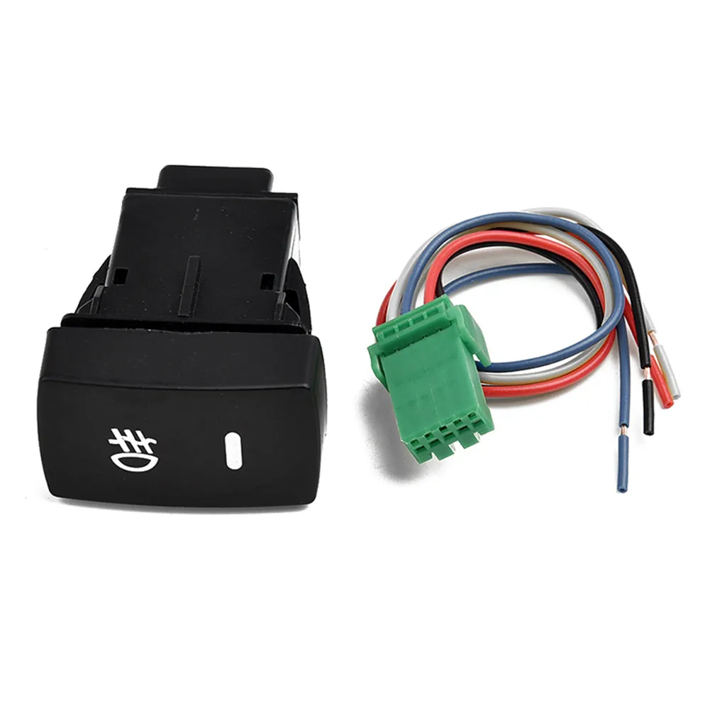 

For Honda 2007 2008 2009 Fog Light Switch Button 23*43*60mm Black Car Accessories Green Light With Connecting Wire