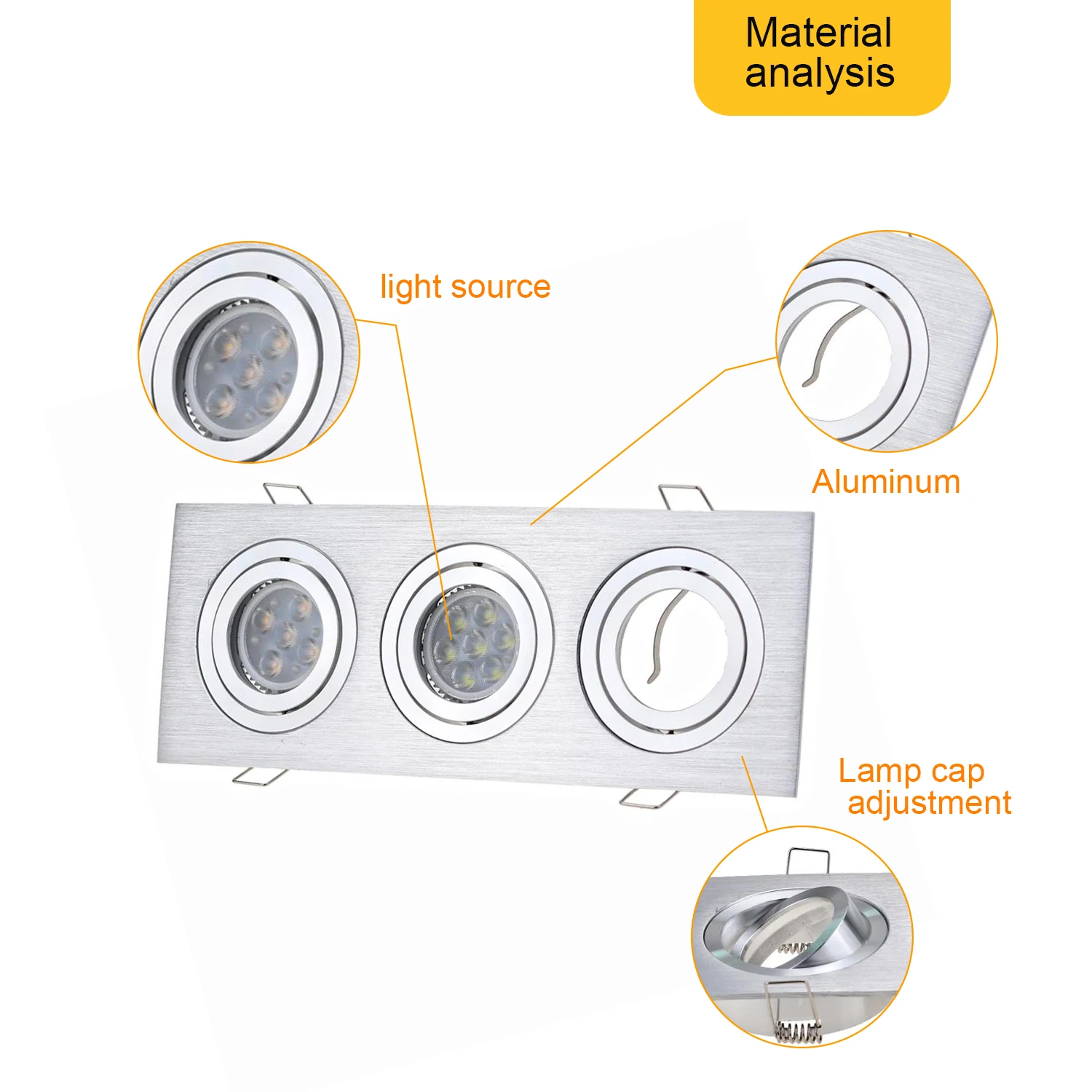 Рисунок 4 - Квадрасветильник Серебристая Светодиодная