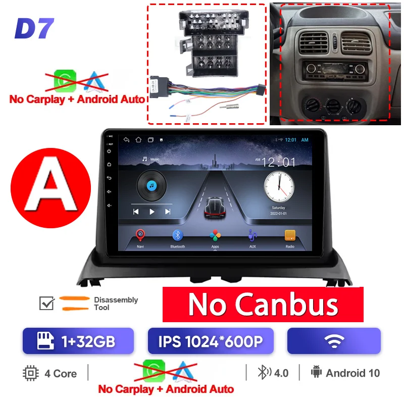 

QSZN для Renault Clio2 BB CB MK2 2001-2006 Android 13 автомобильный радиоприемник мультимедийный видеоплеер CarPlay Auto 4G головное устройство навигация