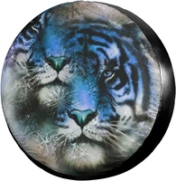 color mandala animal tiger spare tire cover waterproof dust proof uv sun wheel tire cover fit