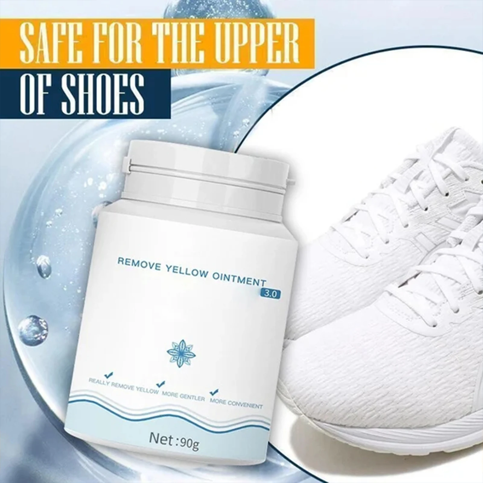 

1/2/3pcs Shoe Whitening Cleaning Gel Shoes Cleaner With Masking Tape Cleaning Tool For Sneakers Canvas Shoes Cleaning Tools Gel
