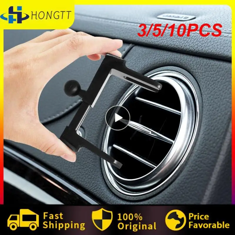 

3/5/10PCS Round Multifunctional Air Outlet Bracket 360 Degree Rotation Gravity Bracket Universal Car Air Vent Clip Mount