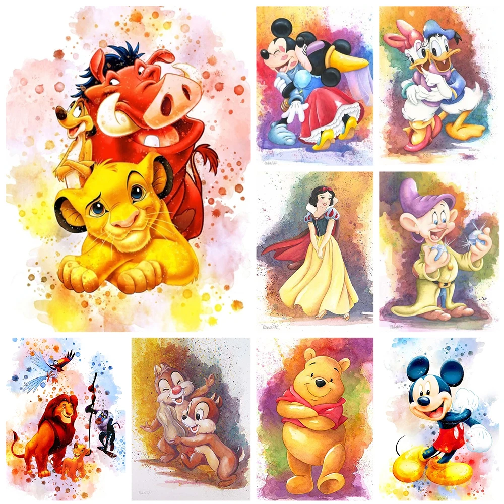 

Disney Diamond Painting The Lion King Simba Full Drill Mosaic Embroidery Kits 5D DIY Cartoon Cross Stitch Home Decor Kids Gifts