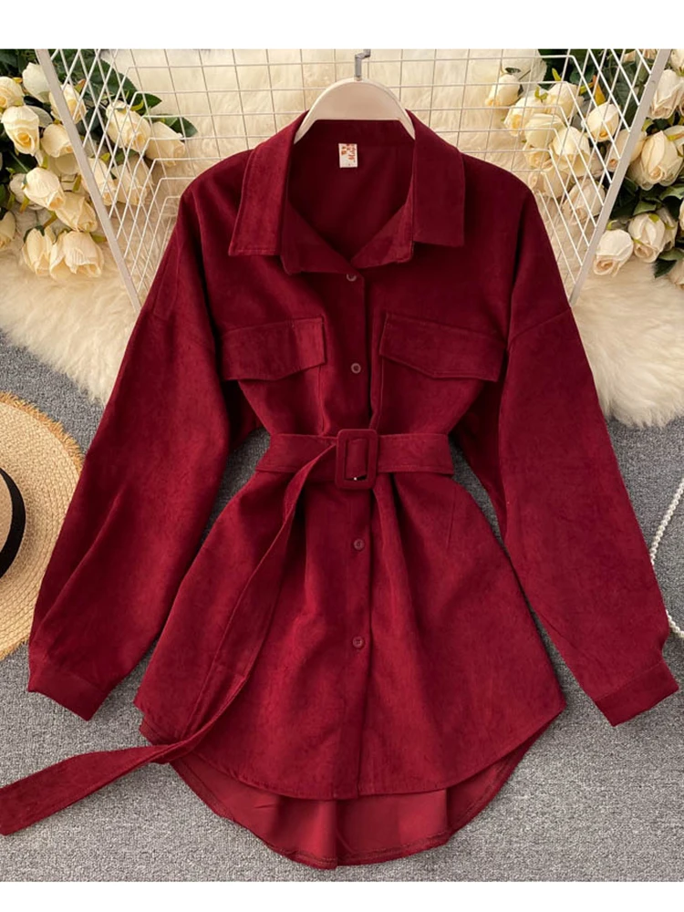 Женские новые весенне-осенние рубашки в стиле ретро рубашка с длинными рукавами