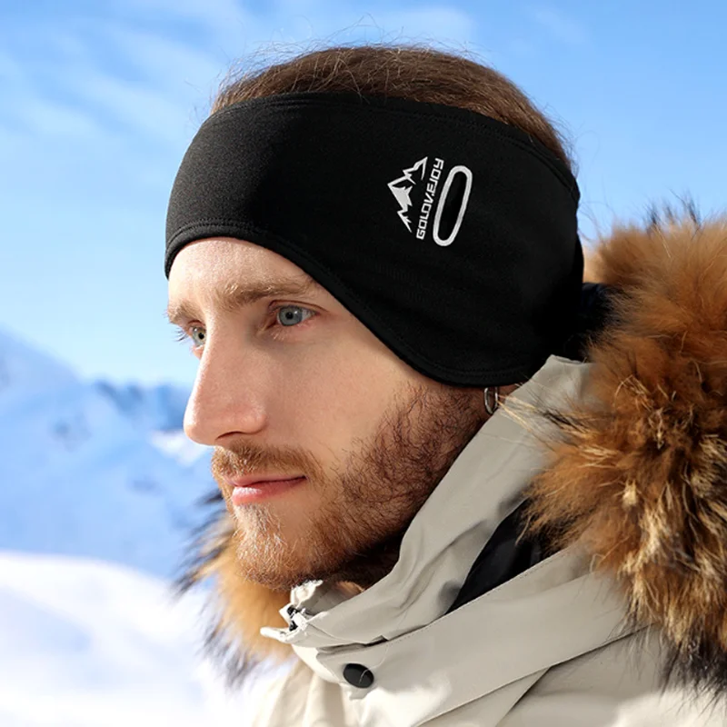 

Зимние спортивные ветрозащитные водонепроницаемые Складные портативные наушники для женщин и мужчин, складные однотонные уличные наушники для защиты от холода