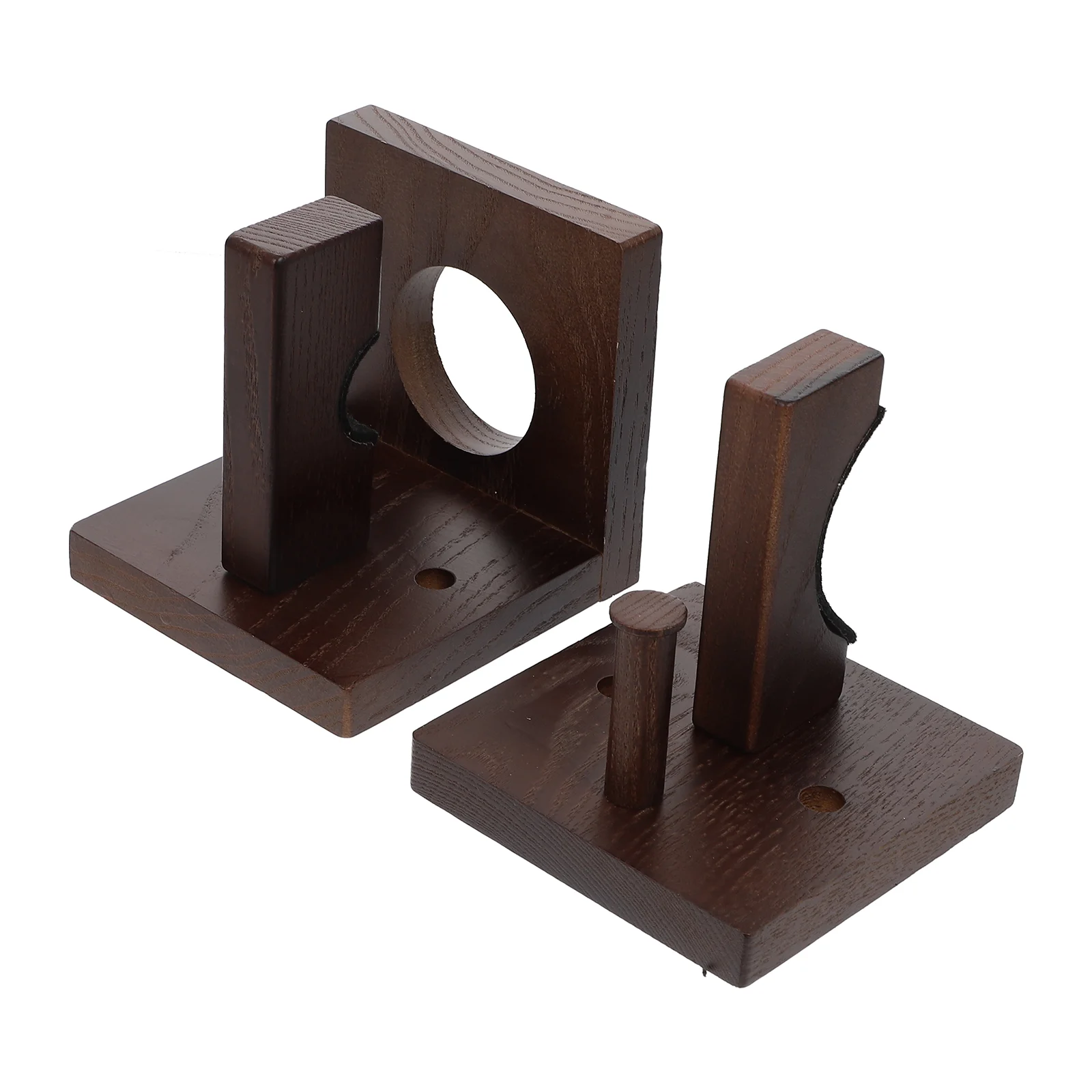 

1 Pair Multi-function Baseball Bat Rack Wooden Sports Stick Support Wall Bracket