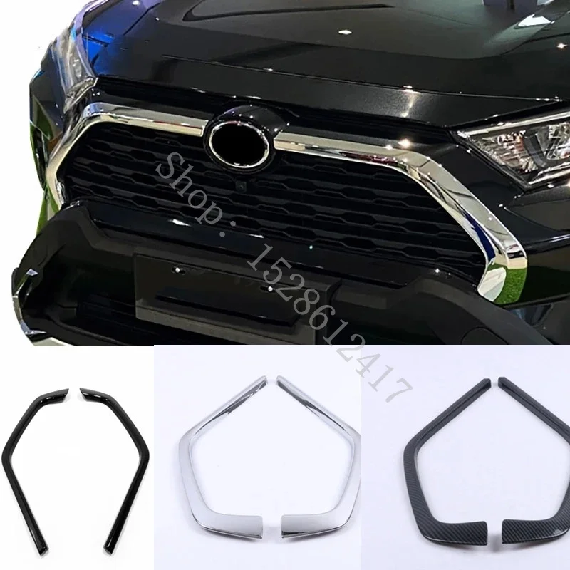 

ABS accessories front bumper decoration cover Styling grille trim Strips Grill protector For Toyota RAV4 RAV 4 Xa50 2019 - 2022