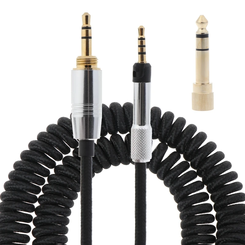 

Cable Compatible with HD598 Headset 3.5mm (1/8")TRSto 2.5mm TRSPlug Wire Reduce SoundLoss Wire Replacement E8BE