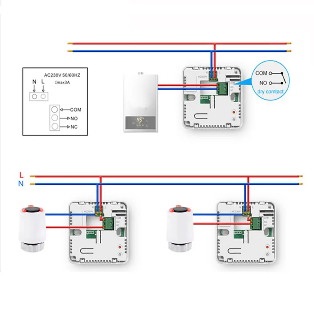 

Wireless Boiler Room Digital Thermoregulator Wifi Smart Thermostat Temperature Controller Wall Mounted Water Floor Heat Control