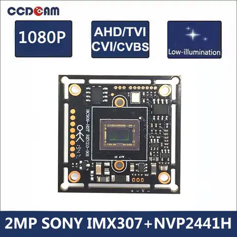 AHD-камера видеонаблюдения 1080P SONY 1/2.8 "IMX307 + NVP2441H CMOS-плата 2 МП 4 в 1 для аналоговой камеры видеонаблюдения AHD,CVI,TVI