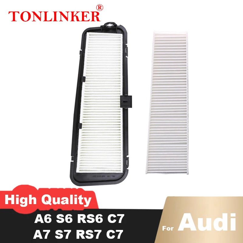 

TONLINKER внешний салонный фильтр 4GD819343 для Audi A6 S6 RS6 C7 2010 2011 2012-2018 A7 S7 RS7 4G 4GD819429A автомобильные аксессуары