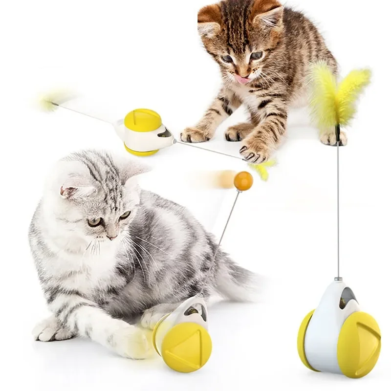 

Jouet intelligent avec roues pour chat, exercice d'intérieur automatique, Mode de rotation irrégulier interactif, amusant
