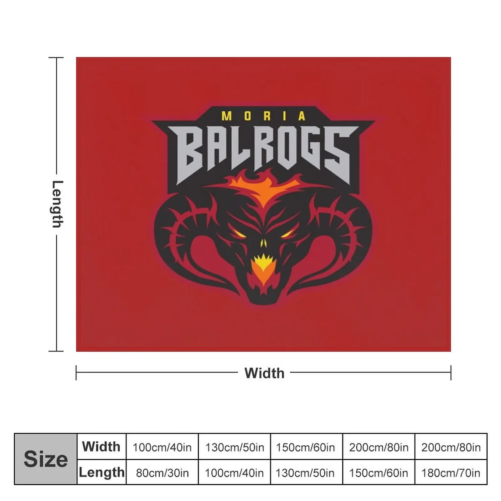 Одеяло для кровати Moria Balrogs