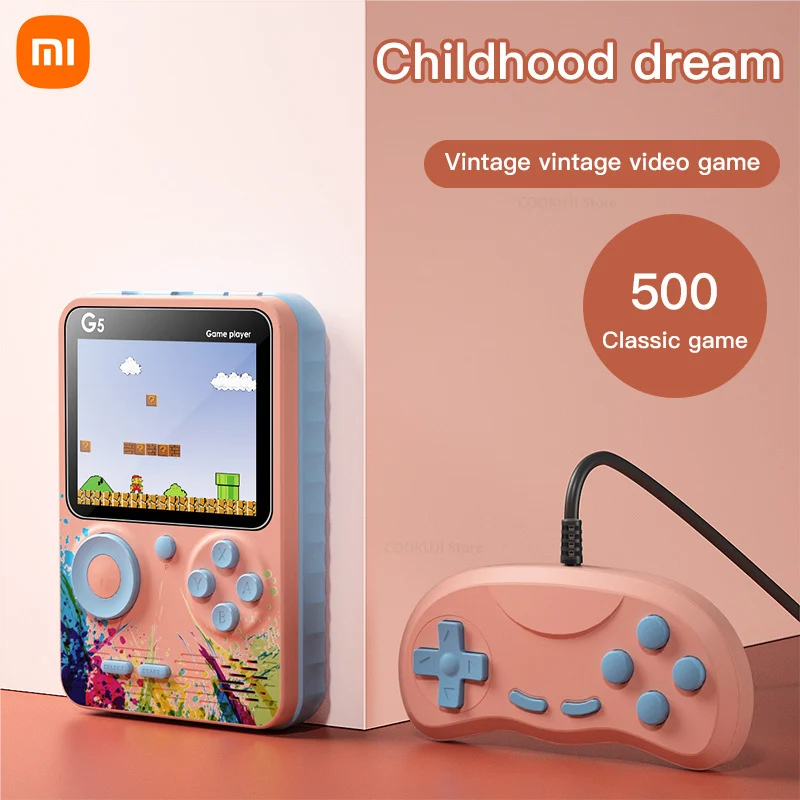 

Новое портативное игровое устройство Xiaomi Youpin G5, 500 игр, ЖК-экран, ретро игра ConsoleToys для детей и взрослых