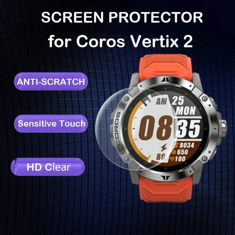 

Защитная пленка для смарт-часов Coros VERTIX 2, 3 шт., закаленное стекло HD, прозрачная Противоударная Защитная пленка для Coros Vertix2