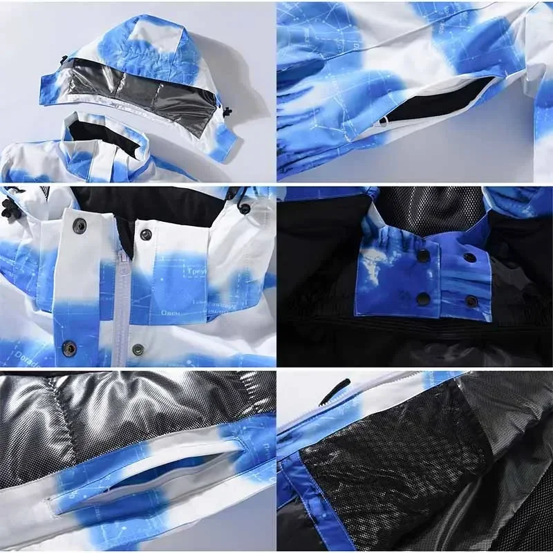 Женская толстовка зимняя куртка водонепроницаемая лыжная Мужская Новинка 2025