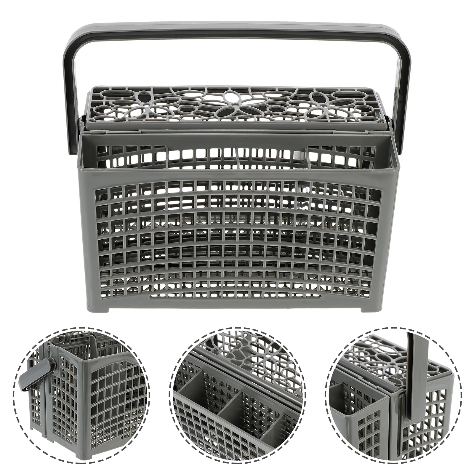 

Dishwasher Cutlery Basket Holder Home Storage Baskets Silverware Abs Fork Knives Drying Rack Dishes