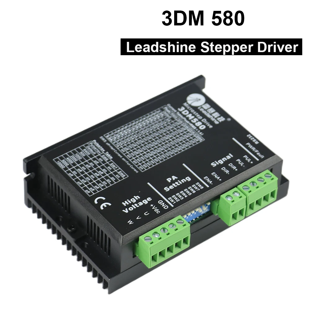 

Leadshine 3 Phase 3DM580 Stepper Motor Driver 18-50VDC 1.0-8.0A for Co2 Laser Engraving and Cutting Machine