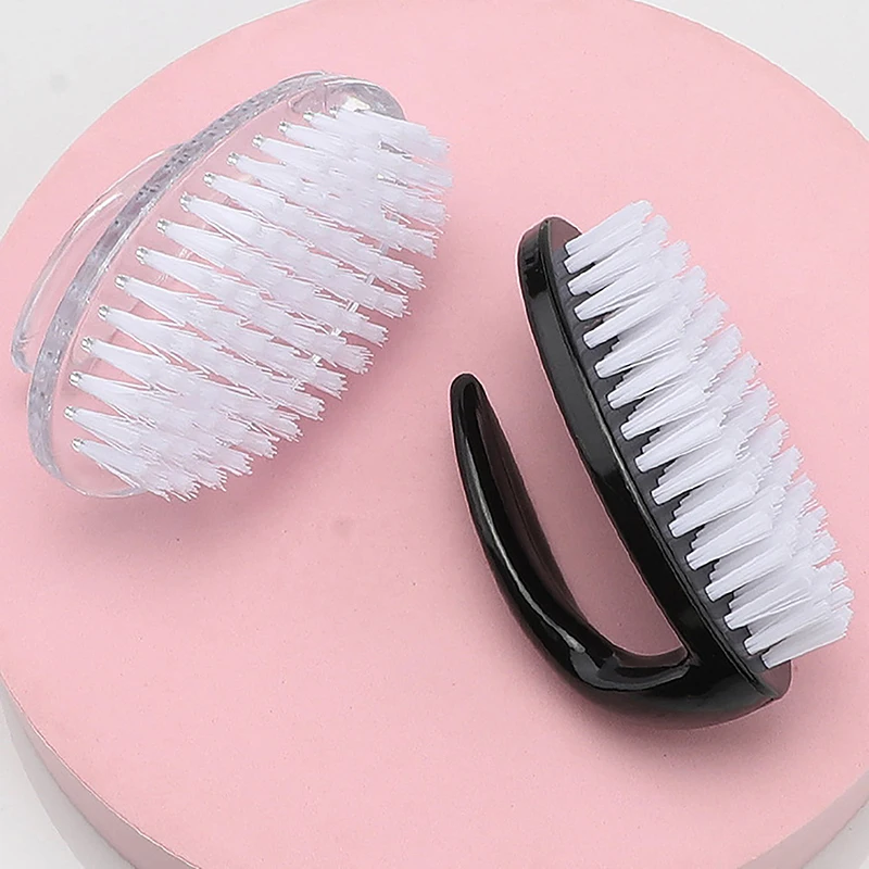 1PCS Nail Brushes Art Manicure Pedicure Soft Remove Dust Powder Cleaning Brush Tools Transparent Horn