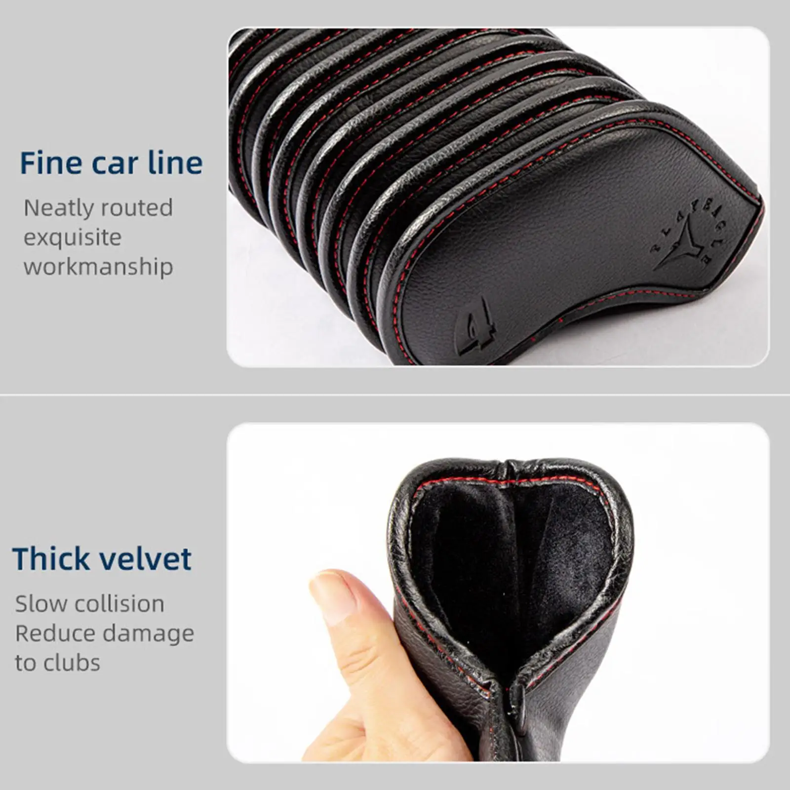 

9 Pcs Golf Iron Headcover Golf Club Head Cover Dust Proof Golfers Tools Case