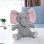 Симпатичная мягкая плюшевая кукла, слон, медведь, кролик, динозавр, плюшевая игрушка-животное, милая детская подушка для сна, рождественские подарки для мальчиков и девочек