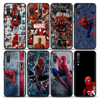 marvel phone case for xiaomi mi a2 8 9 se 9t 10 10t 10s cc9 cc9e note 10 lite pro 5g silicone case cover anime marvel spider man