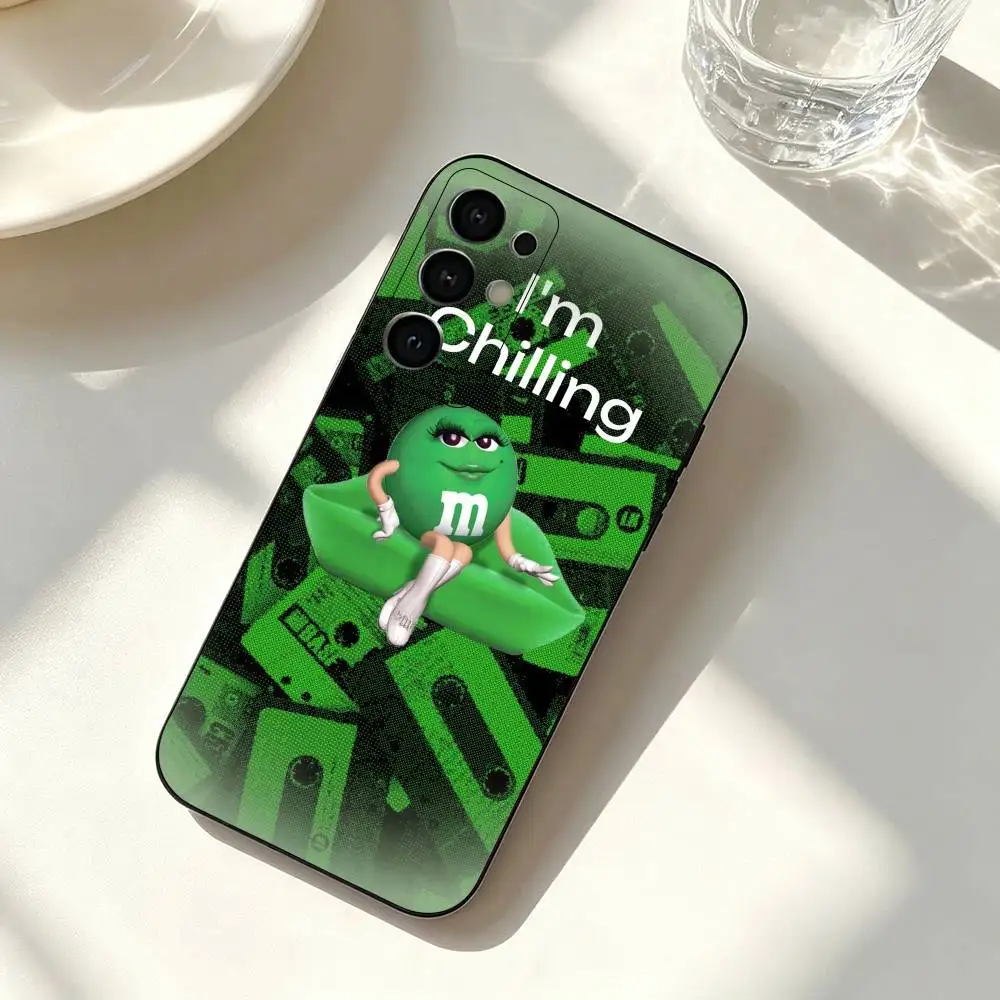 Фото Забавный чехол для телефона с дизайном M&Ms Candy для Samsung Galaxy S23, S24, S25, S22, Ultra, S21, Plus, FE, Lite, Note, 10, черный чехол №5