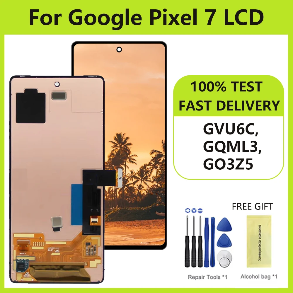 6 3-дюймовый Super AMOLED для Google Pixel 7 GVU6C GQML3 GO3Z5 ЖК-дисплей с цифровым преобразователем