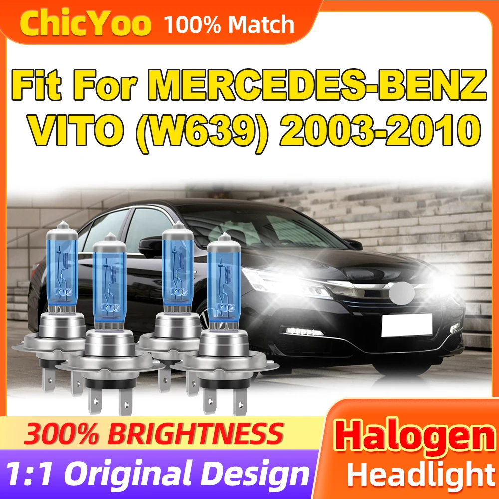 Подходит для MERCEDES-BENZ VITO (W639) 2003-2008 2009 2010 24000LM Супер яркие автомобильные фары 200 Вт