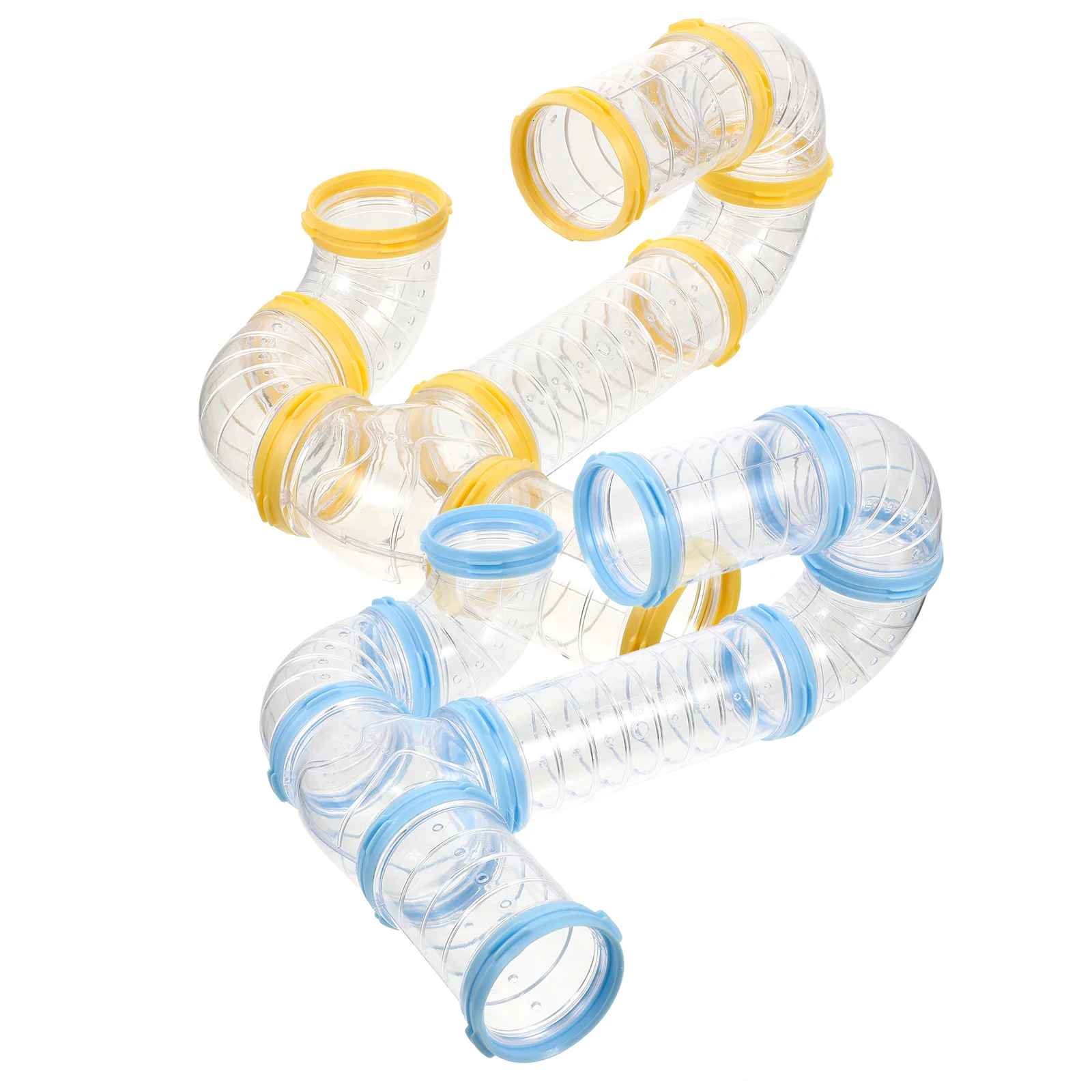

2 Sets of Rat Clear Tube Tunnel DIY Cage Tunnels Hamster Cage External Pipes for DIY