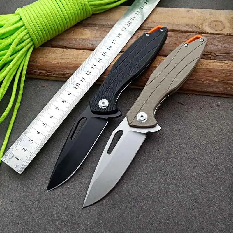 ZK30 Folding Knife G10 Handle D2 Steel Tactical Survival Knives Hunting Camping Edc Multi High Hardness Military Outdoor Knife