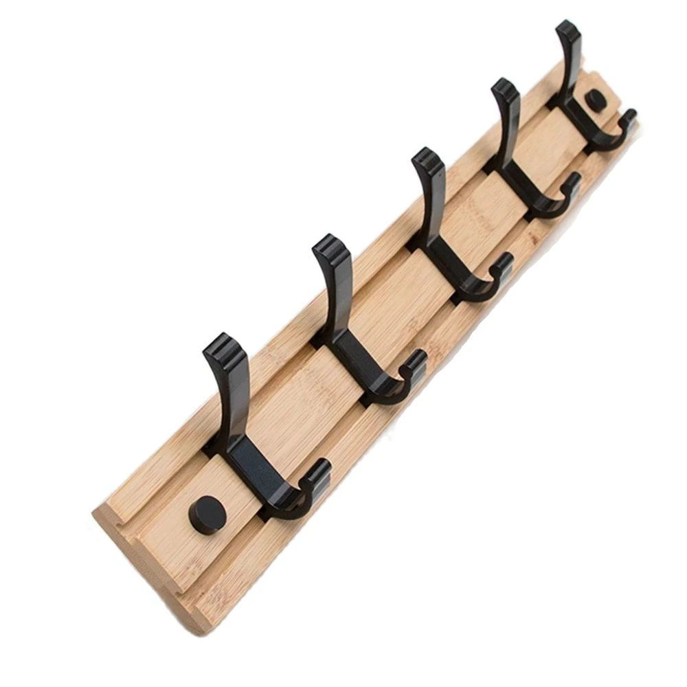 

Wall Clothes Hooks Solid Wood Wall Hooks Towel Coat Clothes Rack Hooks Shelf Living Room Wall Row Hook Rack Organizer Key Holder