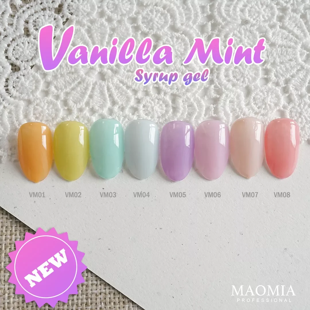

Mint Color Syrup Gel Polish UV LED Transparent Gels Varnish Semi Permanent Sugar Nail Gel Manicure Accessories