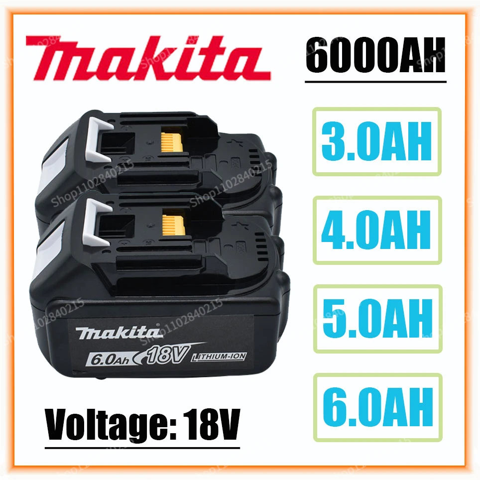 Makita Original Lithium ion Rechargeable Battery 18V 6000mAh 18v drill Replacement Batteries BL1860 BL1830 BL1850 BL1860B