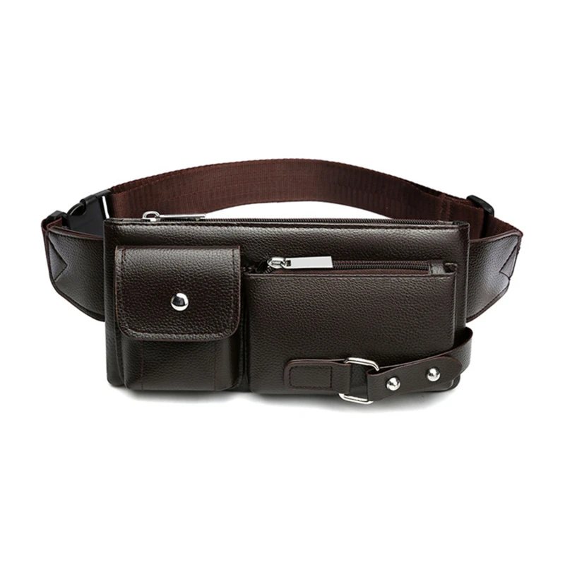 

Забавные поясные сумки для мужчин, многофункциональный мужской кошелек из искусственной кожи для телефона, дорожная нагрудная Сумочка через плечо