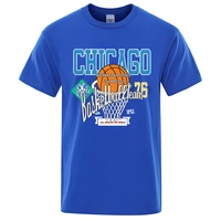 chicago basketball team 76 t shirts mens creativity quality t shirt fashion cotton clothing cartoon loose cotton short sleeve