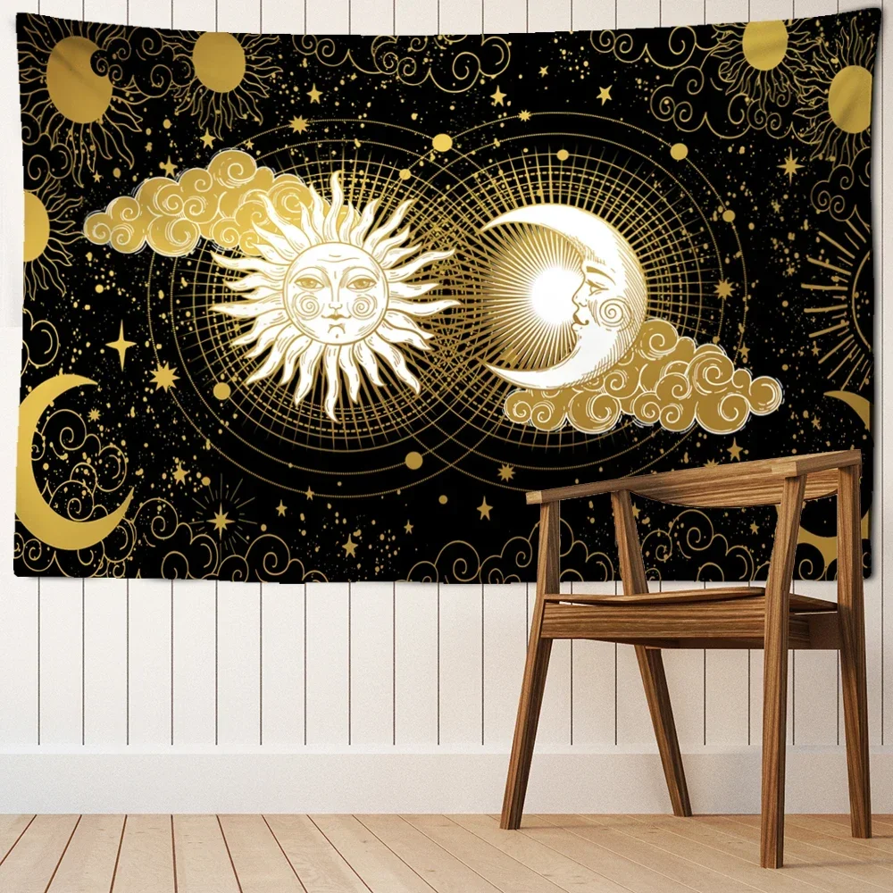 Психоделическое солнце и искусство настенная подвесная мечта таинственный