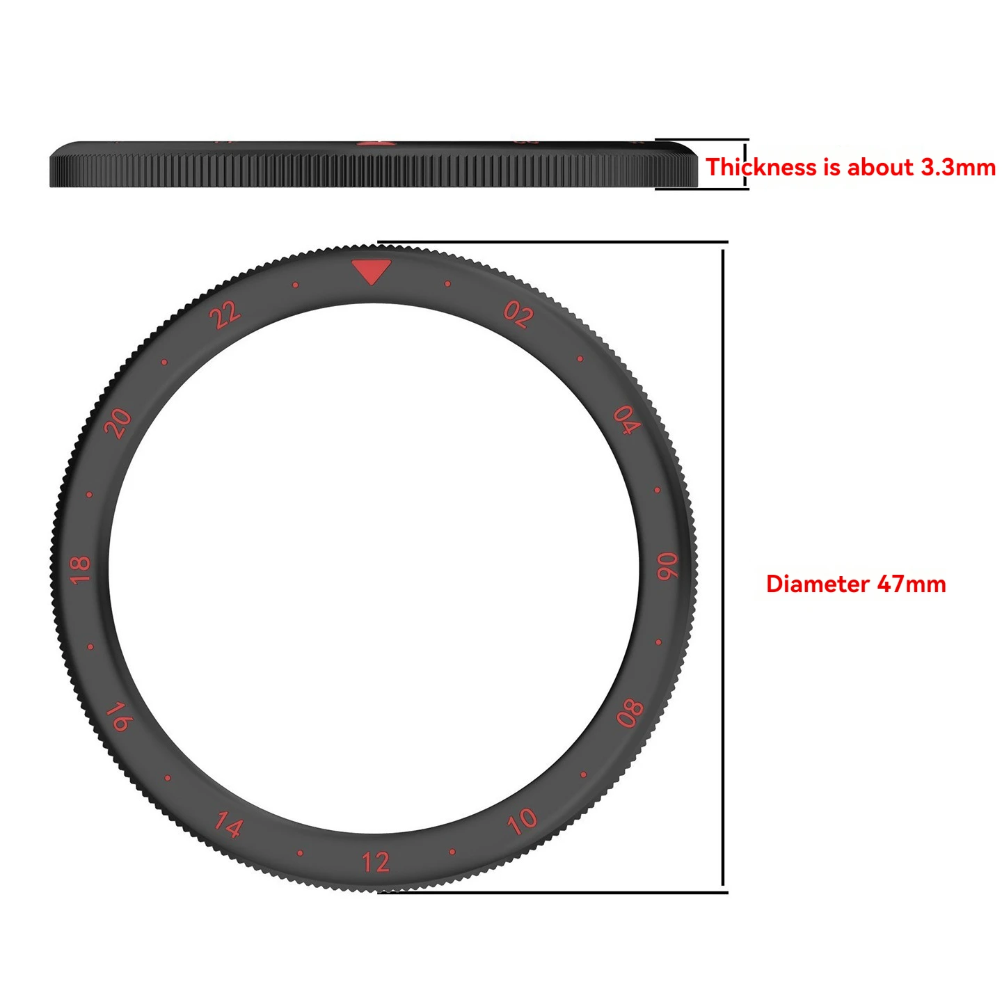 Фото Металлический безель из нержавеющей стали для Xiaomi Watch S3/S4 47 мм (черный/серебристый), сменные детали для смарт-часов, циферблат, вставка eSIM, сменные элементы, кольцевая шкала №1