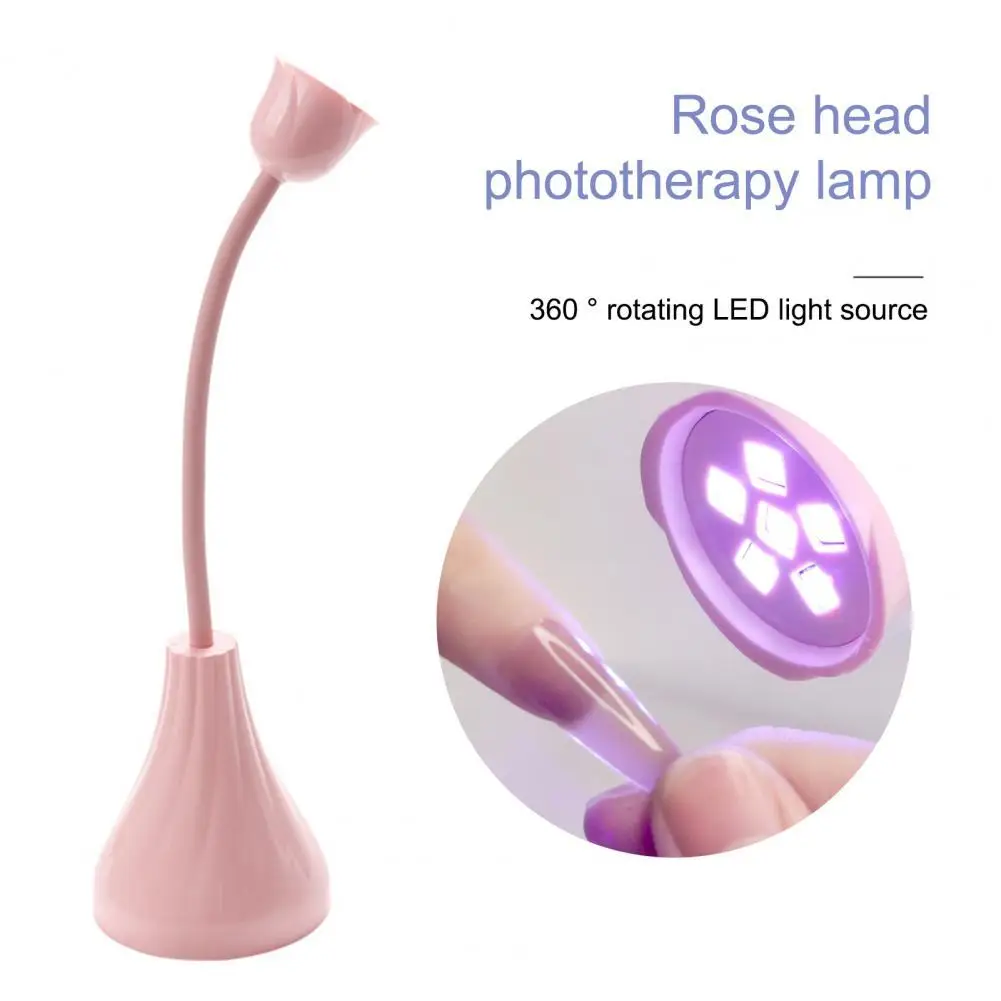 

Overheat Protection ABS Desktop Lotus USB Rechargeable Nail Lamp for Salon