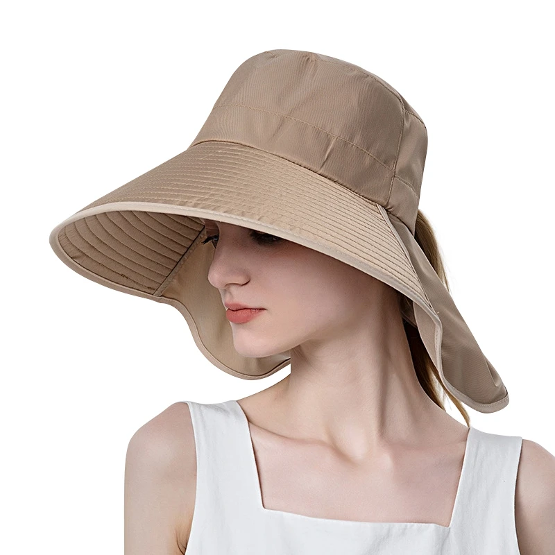 

1PC Women's Hat Anti-UV Bucket Hat Women Four Seasons Hat Sun Visor Cap Big Brim Adult Travel Hats Panama Cap Sombrero Gorros