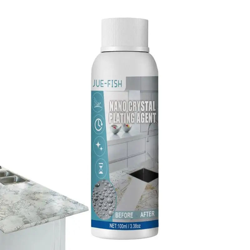 

Granite And Stone Cleaner 100ml Quartz Worktop Cleaner Kitchen Countertop Marble Granite Quartz Stone Crystal Plating Agent For
