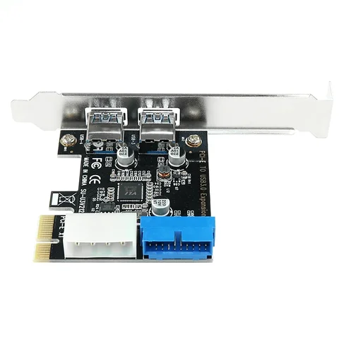 FOVORE Адаптер USB3.0 PCI-e 2 порта