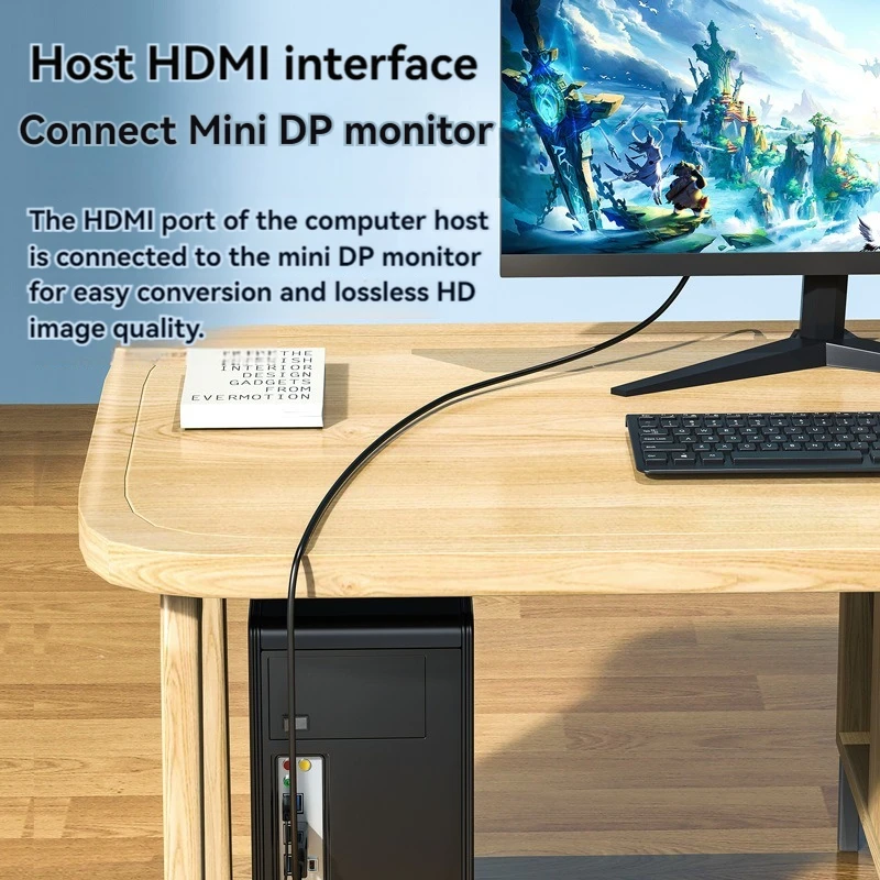 Кабель Mini DP-HDMI 4K60Hz HD 2K144Hz DP Thunderbolt 2 видеокабель для Macbook air pro Machinist F117-7B/7P