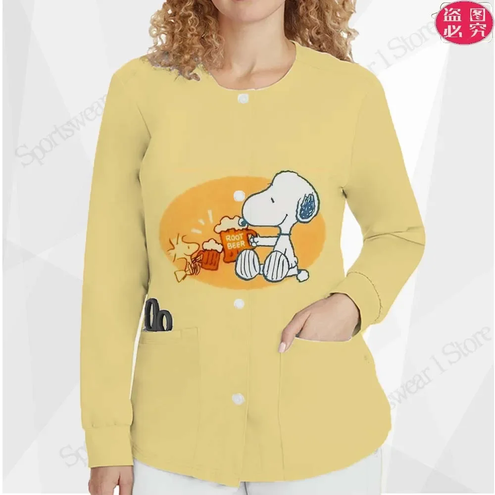 Кардиган зимняя одежда женская 2023 Новое поступление униформа медсестры куртка с