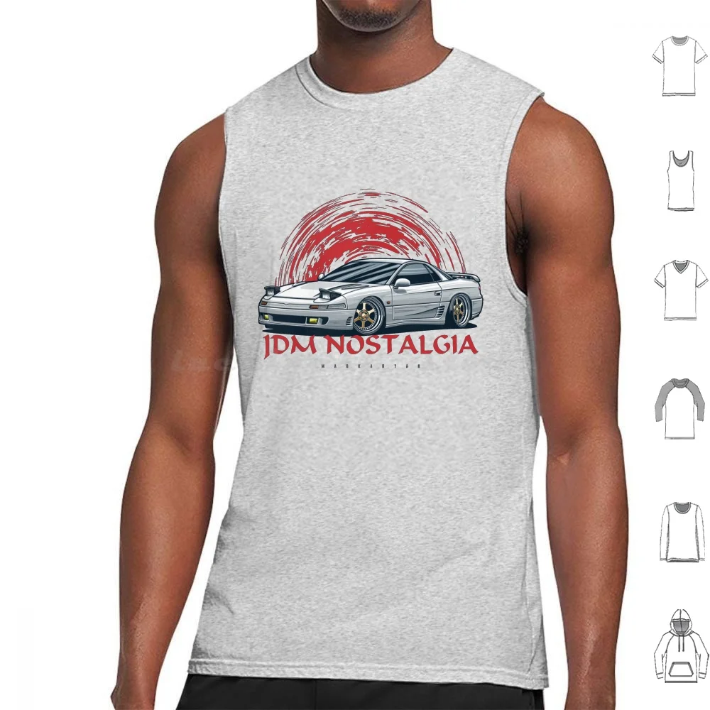 

Jdm Nostalgia. 3000gt / Gto Tank Tops Print Cotton Cars Vehicle Auto Automotive Vector Legend Jdm Japan Wheels Car Race