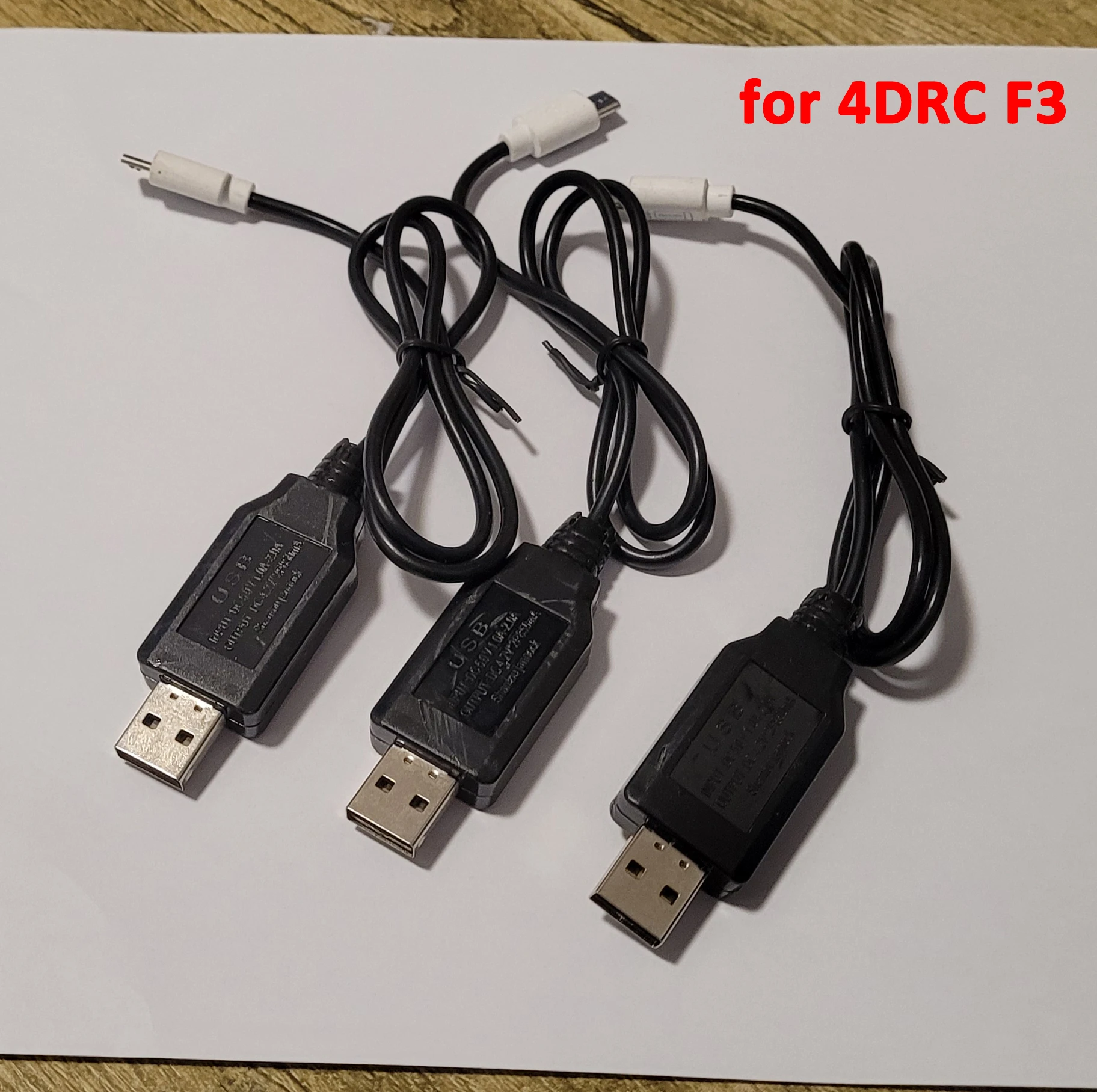 

3PCS 4DRC F3 RC Drone 7.4V 2000mAh Lipo Battery Charger Spare Part 4D-F3 USB Charging Cable Original Accessory